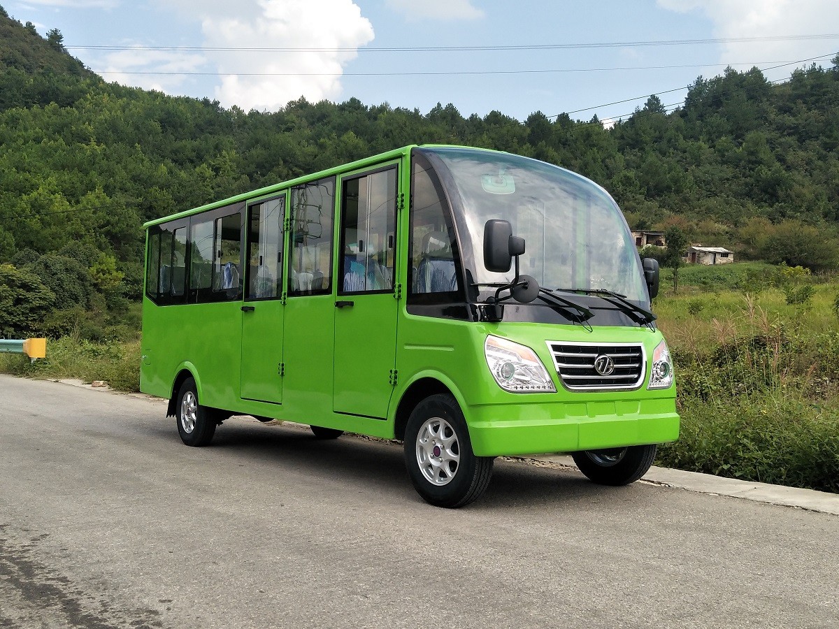 10座全封闭燃油观光车